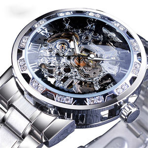 Montre mécanique de haute qualité, à mouvement apparent, en acier inoxydable, avec logo personnalisé, pour homme, vente en gros, prix abordable - Product Image 4