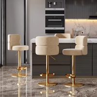 Tabouret de bar XY de luxe personnalisé, élégant et moderne, avec dossier et base en acier inoxydable, pour la maison, l'hôtel, le café, le magasin