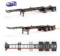 40' Container Chassis Trailer Intermodal Chassis with twist lock 20ft skeleton container semi trailer