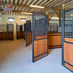 Box <span class=keywords><strong>per</strong></span> Cavalli Classici in Acciaio con Pannelli in Bambù <span class=keywords><strong>per</strong></span> Equitazione e Allevamento - Product Image 2