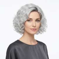Perruque courte bouclée pour femmes, effet naturel et volumineux, ligne de cheveux naturelle, tendance mode, fabriquée à la machine
