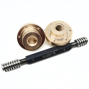 Vis à billes trapézoïdales sur mesure TR10x3 TR12x3 TR14x3 TR16x4 TR18x4 TR20x4, écrou en laiton, bronze, filetage SAE660, tolérance de filetage <span class=keywords><strong>7H</strong></span> <span class=keywords><strong>8H</strong></span> - Product Image 4