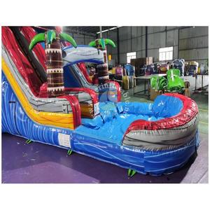 Vendita Diretta dalla Fabbrica di Scivolo d'Acqua Gonfiabile a Forma di Palma Alta 20 Piedi, Personalizzabile per Bambini e Adulti - Product Image 2