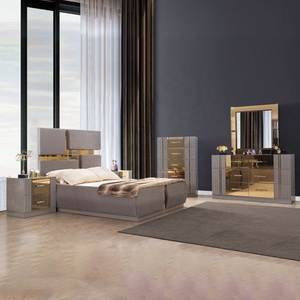 Lujo Queen King Size de madera maciza tapizada marco de la cama dormitorio conjunto de muebles al por mayor <span class=keywords><strong>Suite</strong></span> - Product Image 1