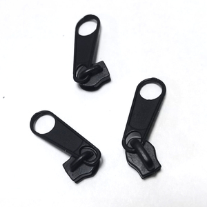 3 #5 #<span class=keywords><strong>8</strong></span> # fermetures à glissière pour Nylon résine métal fermetures à glissière argent glisseur Pull bagages bande Zip Pull Lock Head Kitting - Product Image 2