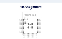 Modul MinewSemi Nordic Terkecil AOA nRF52840 MS88SF31 48 GPIOs Zigbee Thread NFC BLE Dengan Sertifikasi BQB CE FCC RoHs