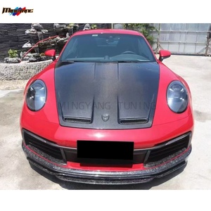 Capó de Fibra de Carbono Estilo <span class=keywords><strong>TKT</strong></span> de la Mejor Calidad para Porsche 911 992 Carrera <span class=keywords><strong>4</strong></span> 4S Turbo S 2020-2025, Cubierta de Capó Ventilada - Product Image 5