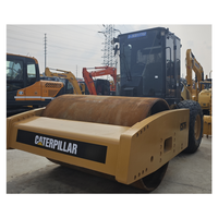 Compacteur vibratoire à tambour unique Caterpillar CS76 de 17 tonnes d'occasion, moteur d'origine en excellent état, à vendre
