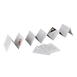 Brochure d'instructions Couleurs d'automne 4 couleurs, reliure agrafée, pliage accordéon, impression personnalisable - Product Image 2