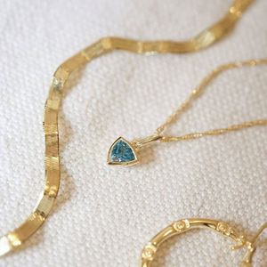 Colgante de 12 piedras de nacimiento europeo-americano de acero inoxidable con baño de oro de 18K, forma de mariposa, cadenas para mujer, accesorio DIY - Product Image 2