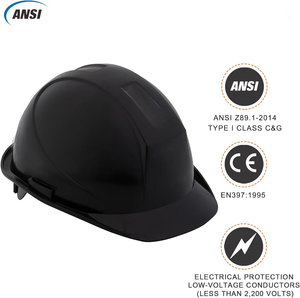 Casco de Seguridad Circular de ABS Dieléctrico Clase E HIGHVIZ, Suspensión de 6 Puntos, Protección Contra Descargas Eléctricas y Choques, para Linieros Eléctricos - Product Image 5