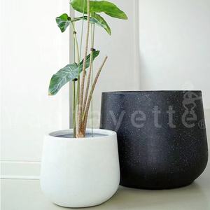 Jardinière en béton blanc, belle et grande, <span class=keywords><strong>pour</strong></span> plantes et fleurs - Product Image 2
