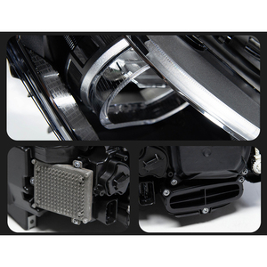 Proyector de luz LED para faros delanteros de coches <span class=keywords><strong>BMW</strong></span> <span class=keywords><strong>Serie</strong></span> <span class=keywords><strong>5</strong></span> F10 2011-2017, conjunto de faros LED mejorado con ojos de ángel y luces diurnas LED. - Product Image 6