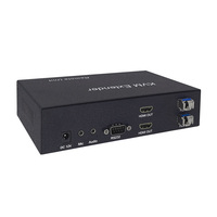4K 2-Kanal-HDMI-zu-Glasfaser-Exender mit USB 2.0 KVM Audio RS232 LC