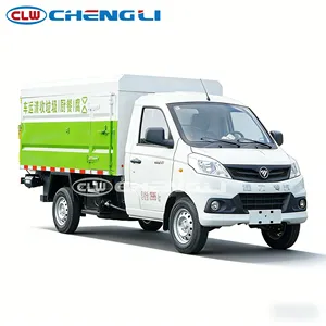 Camión de Basura a Gasolina Mini Cerrado al Mejor Precio, 6 m³ de Capacidad, Recolector de Residuos Pequeño con 1065 kg de Carga Útil y Puerta Trasera Hidráulica - Product Image 1