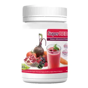Großhandel OEM Bio-Mix Beerenpulver rot Super-Lebensmittelmischungspulver Eigenmarke Super-Lebensmittel-Pulver