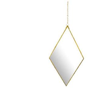 Stile nordico geometrico minimalista ottone metallo a forma di diamante specchio da parete <span class=keywords><strong>ingresso</strong></span> sala appesa per il trucco specchio del bagno - Product Image 2