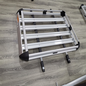Xe <span class=keywords><strong>Top</strong></span> Tàu Sân Bay Hợp Kim Nhôm Roof Rack Hàng Hóa Giỏ Với Cao Chân Đế Núi Cho Prado Hành Lý - Product Image 2