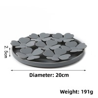 Gamelle d'alimentation lente en silicone à motif floral, avec base à ventouse, antidérapante, étanche, de qualité alimentaire, portable et moderne pour animaux de compagnie