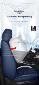 Popolari Coprisedili Auto Bicolore in Seta Ghiaccio Anti Usura per <span class=keywords><strong>Opel</strong></span> Astra <span class=keywords><strong>Corsa</strong></span> Mokka Grandland Crossland Traspiranti Set Completo - Product Image 3