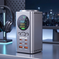 Chargeur de téléphone multifonctionnel Gan 20W 60W 100W avec affichage Chargeur rapide sans fil Certifications CE et FCC