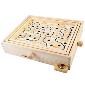 Juego de Laberinto Montessori, Laberintos de Madera de Pino para Niños, Juegos Familiares, Laberinto de Madera para Niños, Juego Educativo de Equilibrio con Bola de Acero - Product Image 3