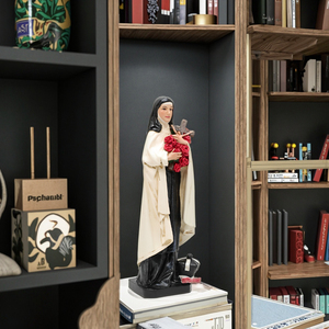 Figura Decorativa de Resina Personalizada de la Virgen María, Pintada a Mano, Modelo Católico Religioso de Santa <span class=keywords><strong>Teresa</strong></span>, Decoración Navideña para el Hogar, Modelo Coleccionable para Exteriores - Product Image 6