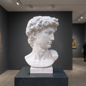 Statue de David en marbre moderne, best-seller, avec garantie d'un an, pour la décoration de la salle de séjour, du bureau ou de l'hôtel - Product Image 4