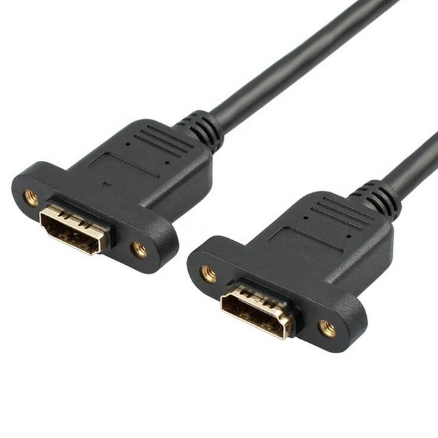 High Speed 1080P 1.4 Version Twisted Pair Coaxial Screw Panel Mount Male-Female for Extension Cable Gold Plated Connectors