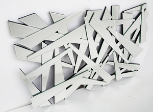 <span class=keywords><strong>Specchio</strong></span> da <span class=keywords><strong>Parete</strong></span> in Vetro <span class=keywords><strong>con</strong></span> Bordi Smussati <span class=keywords><strong>e</strong></span> Stile Spezzato per Decorazione Casa o Arte Murale per Hotel <span class=keywords><strong>e</strong></span> Negozi - Product Image 4