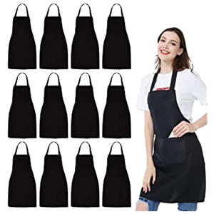 Delantal <span class=keywords><strong>de</strong></span> pintura <span class=keywords><strong>de</strong></span> algodón <span class=keywords><strong>para</strong></span> niños, diseño <span class=keywords><strong>de</strong></span> Chef <span class=keywords><strong>de</strong></span> jardín <span class=keywords><strong>para</strong></span> niños, <span class=keywords><strong>para</strong></span> cocina, escuela, delantal impermeable <span class=keywords><strong>para</strong></span> niños en blanco con bolsillo - Product Image 1