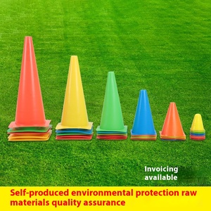 PE malzeme çeviklik koni eğitim ekipmanları futbol basketbol engeller için işaret disk sarma çubuk dondurma konik kova kazık - Product Image 4