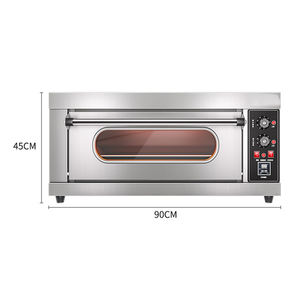 Horno de Panadería Comercial de Una Sola Bandeja y Un Solo Nivel con Vapor y Control de Temperatura para Pan, Pasteles y <span class=keywords><strong>Pizza</strong></span> - ¡Gran Oferta! - Product Image 1