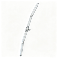 Barre de traction en aluminium pour fitness, accessoire pour machine à câble pour exercices de tirage dorsal assis et de rame, options de poignées multiples