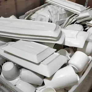 China Fabriek Voorraad Fabriek Prijs Borden Restaurant Keramische Diner Bord Porseleinen Kom Wit Porseleinen Schaal Verkopen Per Ton