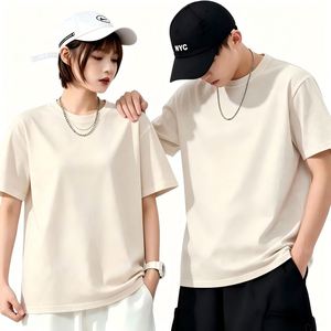 เสื้อยืดผู้ชายแบบสั่งทำพิเศษ 300GSM ผ้าฝ้าย 100% ทรงบ็อกซี่ โอเวอร์ไซส์ วินเทจ  เสื้อยืดเปล่าสำหรับสกรีนลายส่วนตัว  เสื้อยืดผู้หญิงขายส่ง สีแอพริคอต - Product Image 3