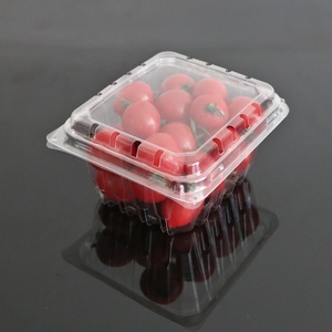 Caja de plástico desechable para fruta, contenedor, bandeja para fruta, embalaje de concha de ampolla transparente, rectangular plegable para mascotas - Product Image 5