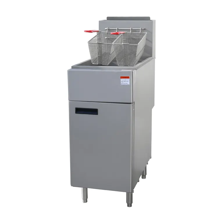 commercial fryers manufacturing chips frying machine Kitchen equipment 4 tube deep fryer Industry gas deep fryer machine