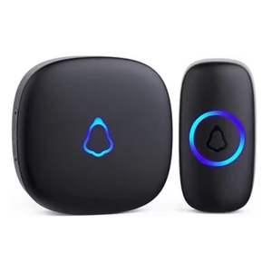 Sonnette <span class=keywords><strong>de</strong></span> porte intelligente sans fil 433 MHz la plus récente, 50 à 60 sonneries musicales, OEM ODM, sonnette <span class=keywords><strong>de</strong></span> porte sans fil pour maison, appartement, école, villa - Product Image 1