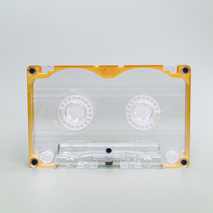 Cassette audio vierge transparente pour enregistrement et enseignement, bande magnétique réinscriptible, 45 minutes d'autonomie, pour usage domestique et studio. - Product Image 1