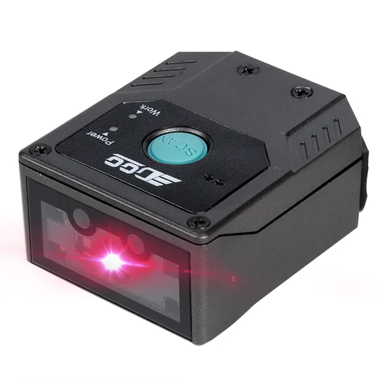 Pemindai Kode Batang Pemasangan Tetap, Modul Laser Inframerah 1d 2d dengan Dudukan Tetap Usb/Rs232 Kualitas Tinggi