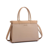 Sac fourre-tout de luxe en cuir PU façon alligator, personnalisé, haute qualité, pour femmes, vente en gros - Collection 2025