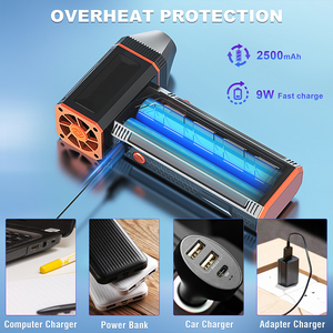 Portable <b>Plastic</b> Air Cooling Fan USB Powered Mini Battery Three-in-One for Home Car <b>Outdoor</b> Use - Product Image 3