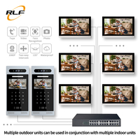 Interphone bidirectionnel pour immeuble d'appartements, sonnette vidéo, système d'interphone vidéo Tuya, déverrouillage à distance par application, vision nocturne, RFID, POE