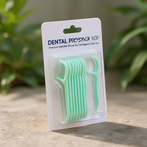 Dental Floss Picks 60P Premium Interdental <b>Brushes</b> For Oral Hygiene Daily Use - Product Image 3