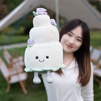 Jouets en peluche Beyman Série Gâteaux de Mariage et d'Anniversaire - Poupées Gâteau de Mariage aux Motifs Floraux Amusants 31cm-50cm Cadeaux de Mariage Unisexe