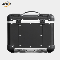Boîte arrière de moto en alliage d'aluminium personnalisable 42L, OEM ODM, couleur de coque personnalisée, logo personnalisé, commande minimale faible prise en charge