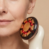 Masseur de soin de la peau haute précision 4-en-1, thérapie par lumière rouge, baguette faciale haute fréquence, appareil oculaire thermique à micro-vibrations