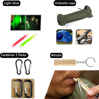 Kit de survie d'urgence et Kit de premiers soins, équipement de survie professionnel, outil d'urgence SOS avec pochette Molle