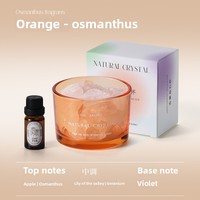 Diffuseur d'arômes en pierre de cristal haut de gamme, écologique, sans flamme, pour maison et bureau, parfum longue durée, solide et durable